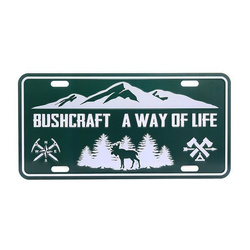 Fosco Industries - Tablica metalowa - Bushcraft a way of Life