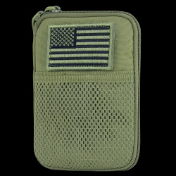 Organizer EDC Condor Pocket Pouch + US Flag Patch - Zielony OD - MA16-001