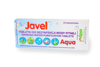Tabletki do uzdatniania odkażania wody JAVEL AQUA 20 szt.