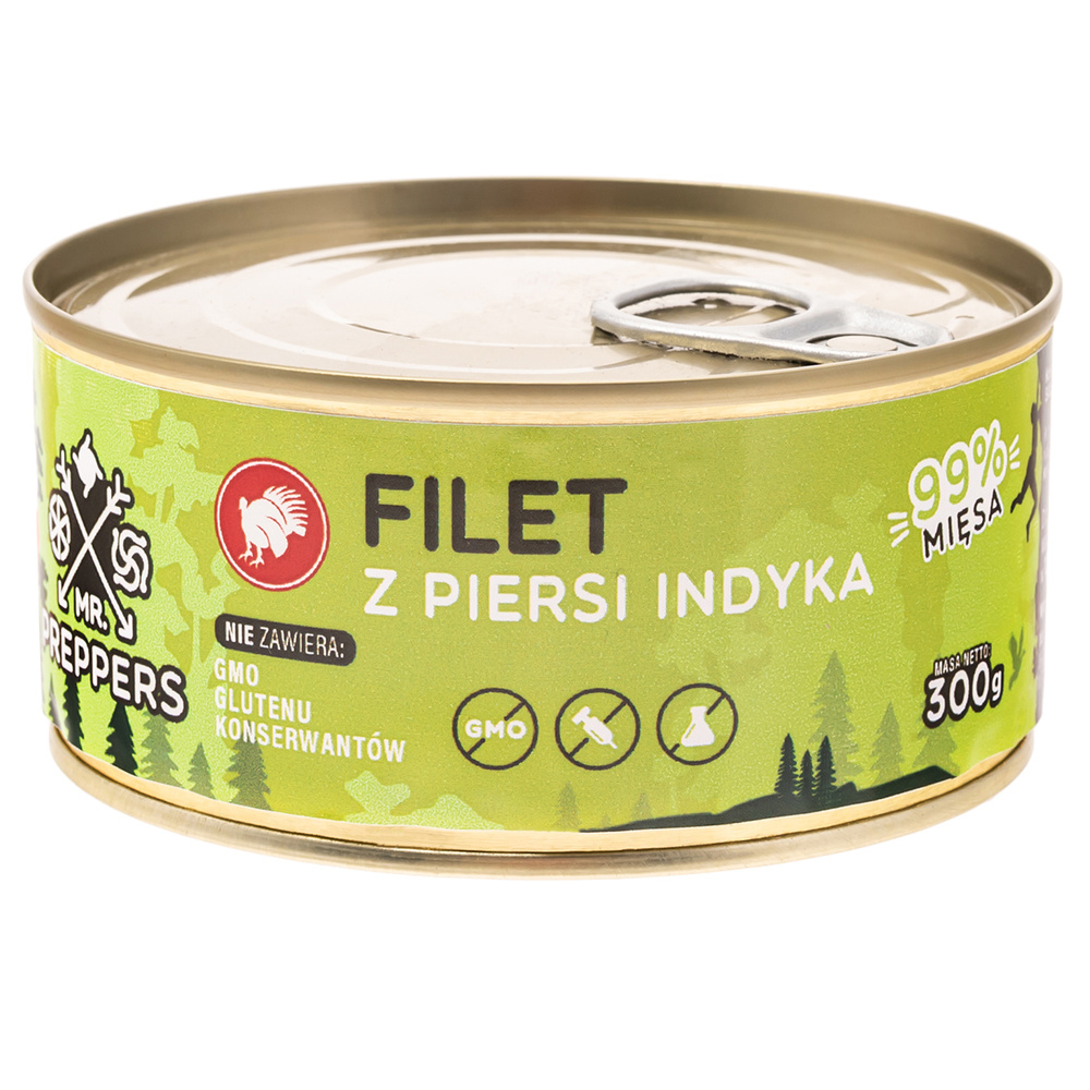 Konserwa Mr.Preppers Filet z Piersi Indyka 300g Laplander.pl